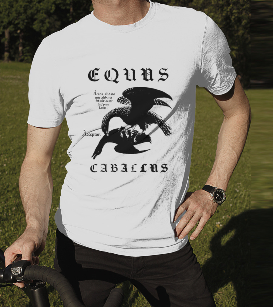 Equus Equi Caballus Latin Horse Text T-Shirt