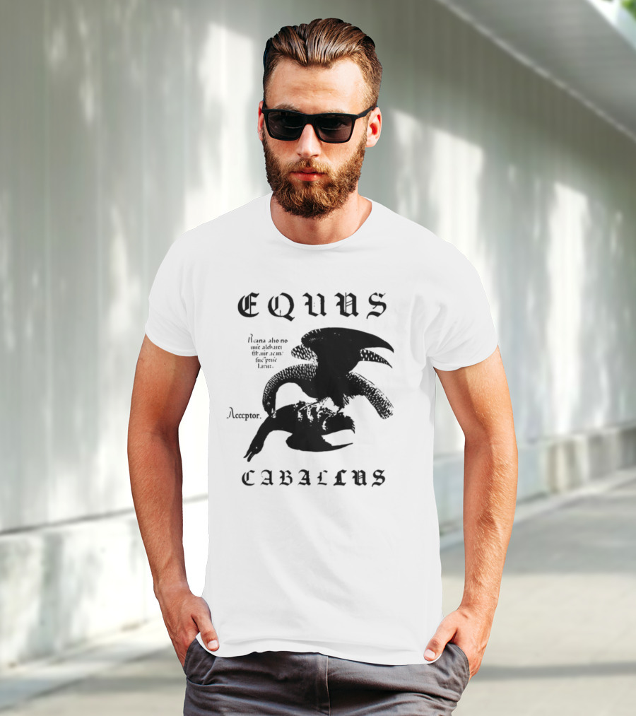 Equus Equi Caballus Latin Horse Text T-Shirt