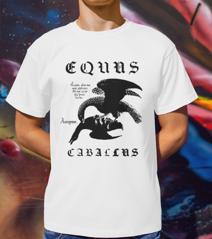 Equus Equi Caballus Latin Horse Text T-Shirt