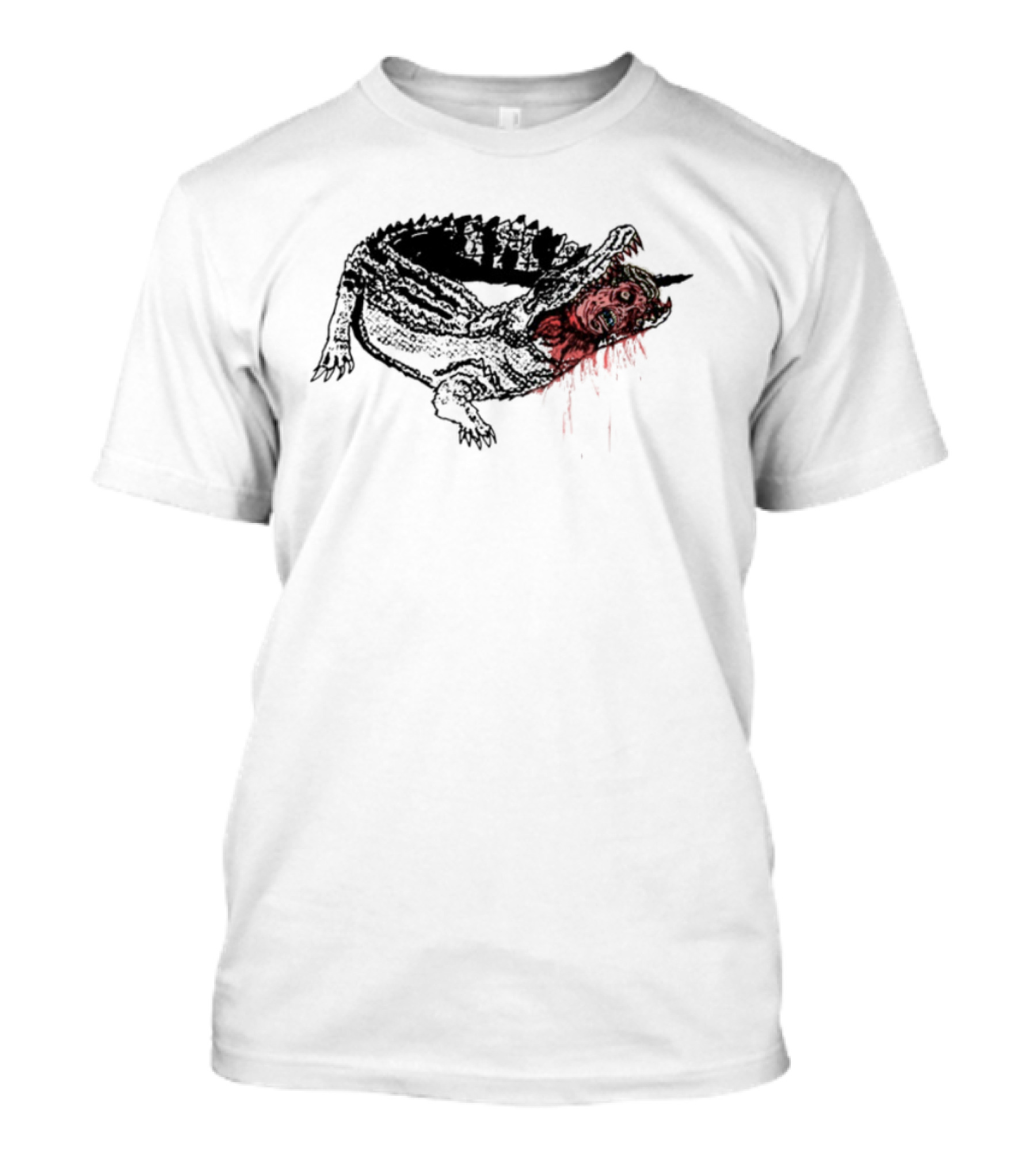 Limted Alligator Alcatraz Eat The Rich Crocodile Art T-Shirt