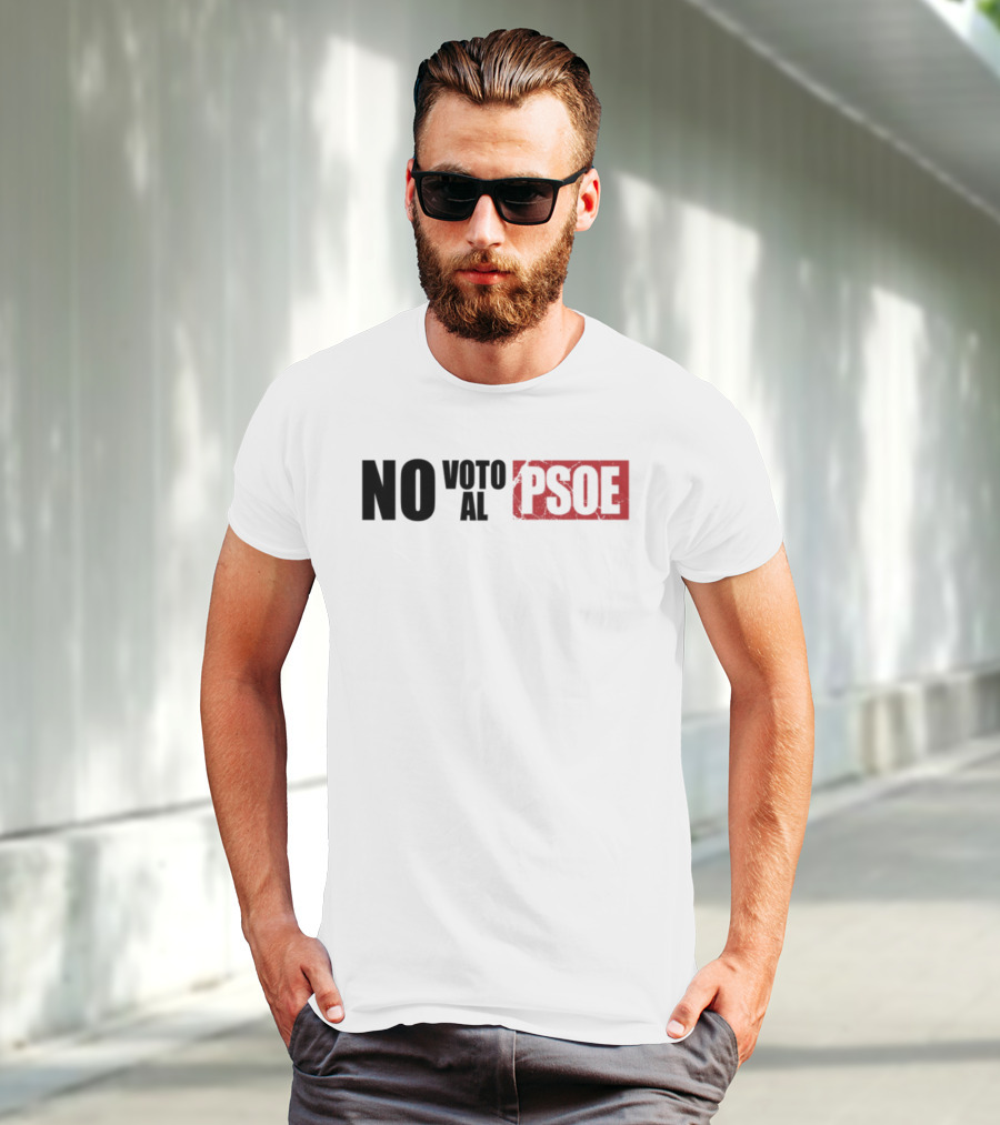 No Voto Al PSOE Political Statement T-Shirt