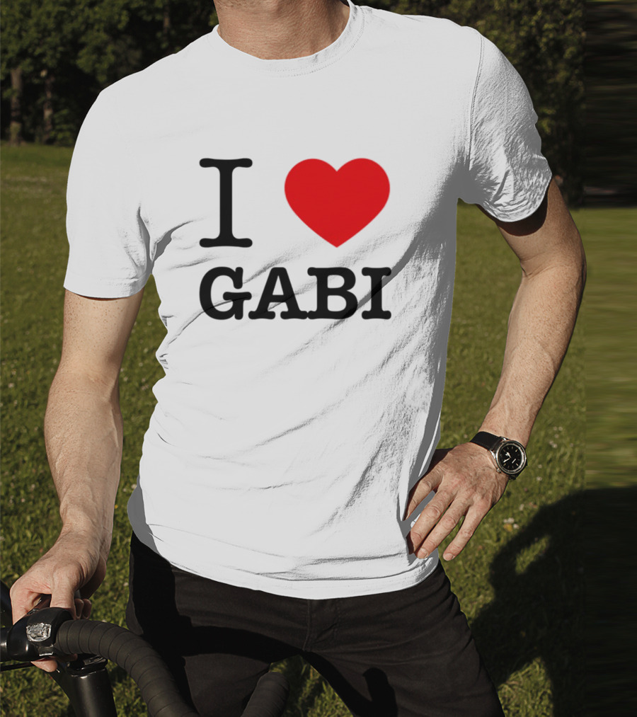 I Heart Gabi Bold Love Red Heart Icon T-Shirt