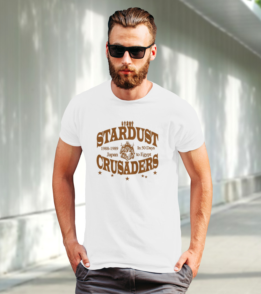 Japan To Egypt Stardust Crusaders Journey 1988 1989 In 50 Days T-Shirt