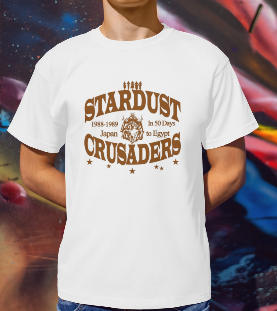 Japan To Egypt Stardust Crusaders Journey 1988 1989 In 50 Days T-Shirt