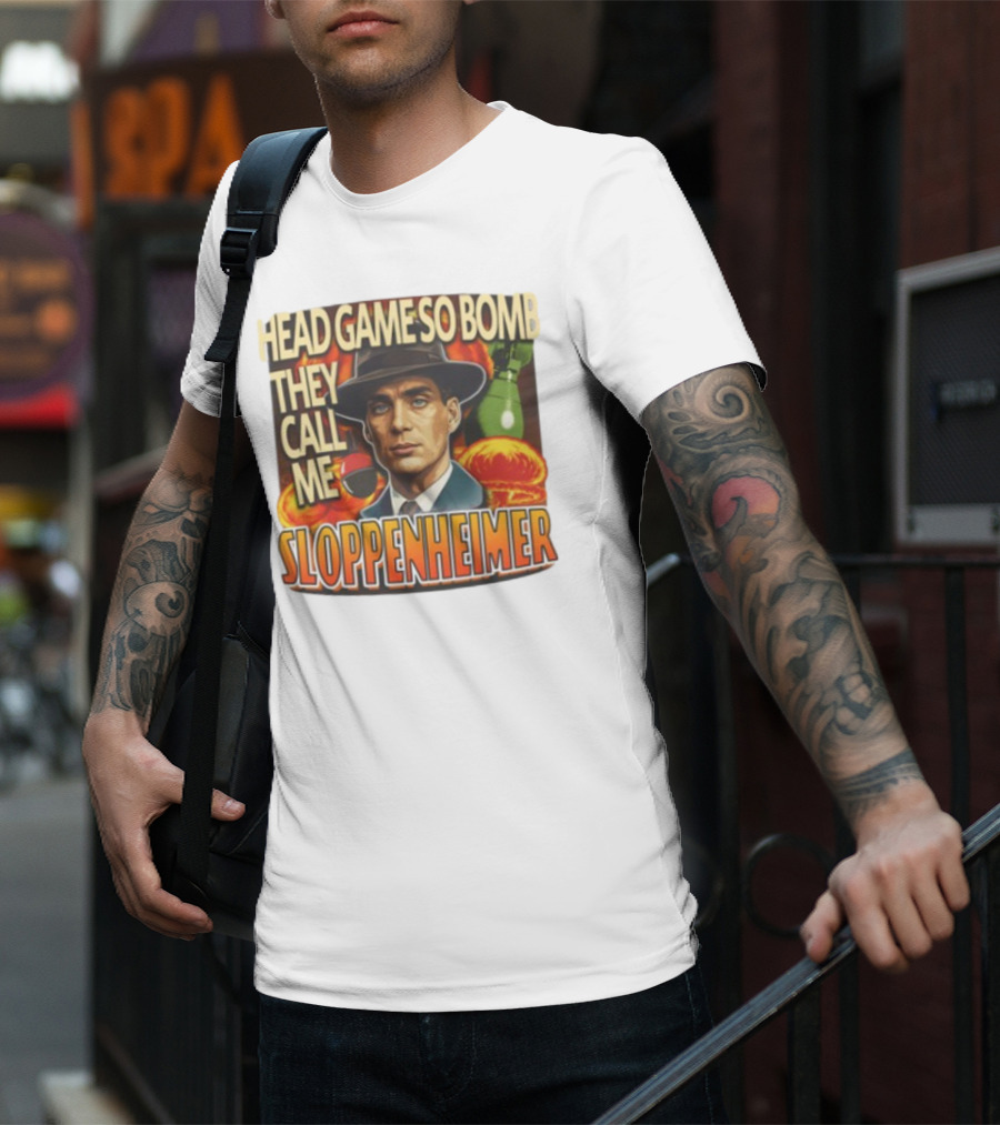 Head Game So Bomb They Call Me Sloppenheimer Vintage Style Explosion T-Shirt