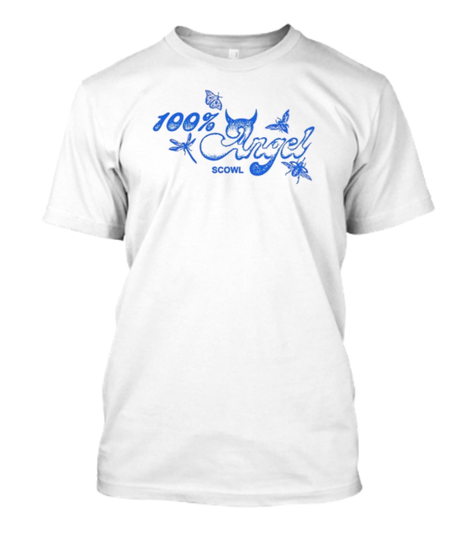 100% Angel Scowl Butterfly Design T-Shirt