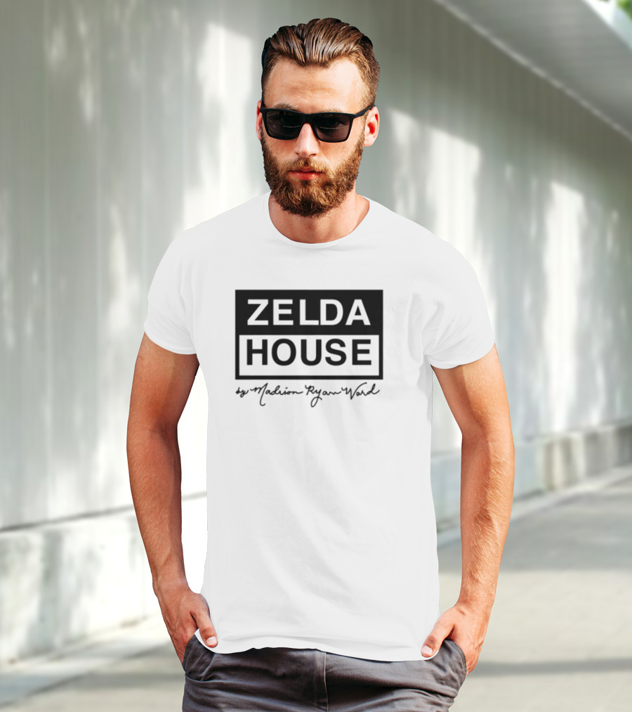 Limited Zelda House Black Triforce Pattern By Madison Ryann Ward T-Shirt