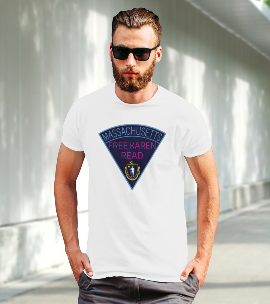 Massachusetts Free Karen Read Emblem Design T-Shirt