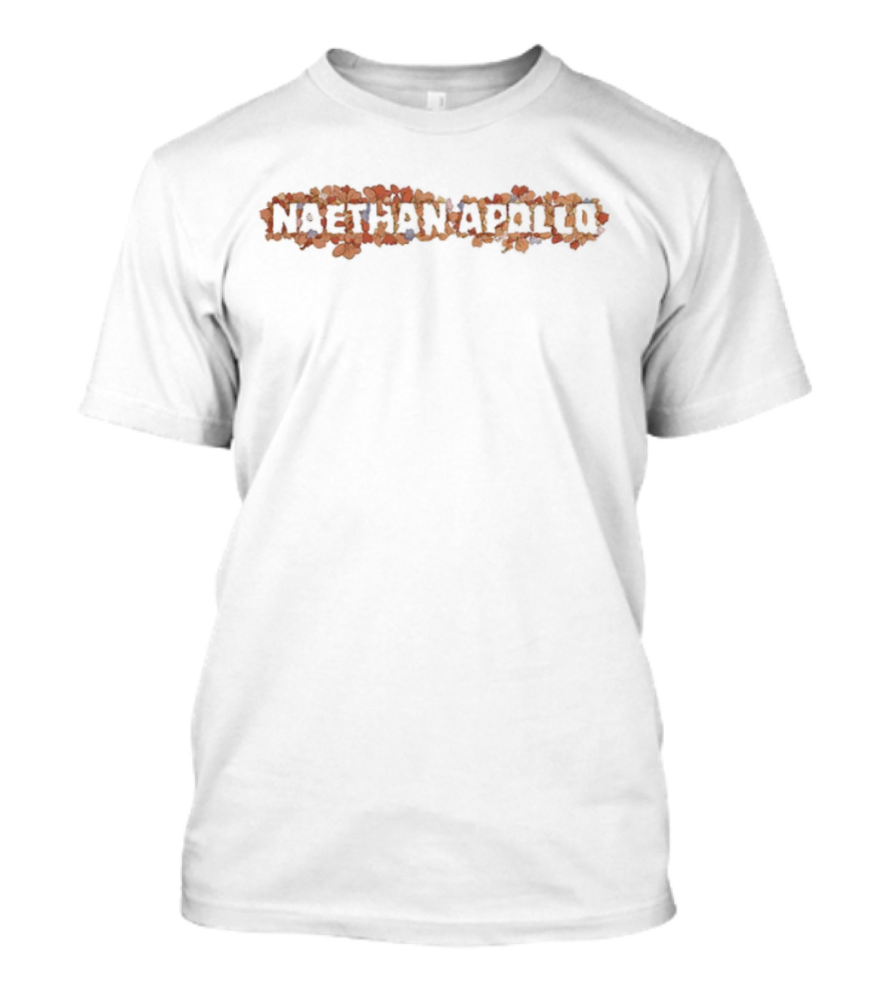 Naethan Apollo Petals Floral Typography T-Shirt