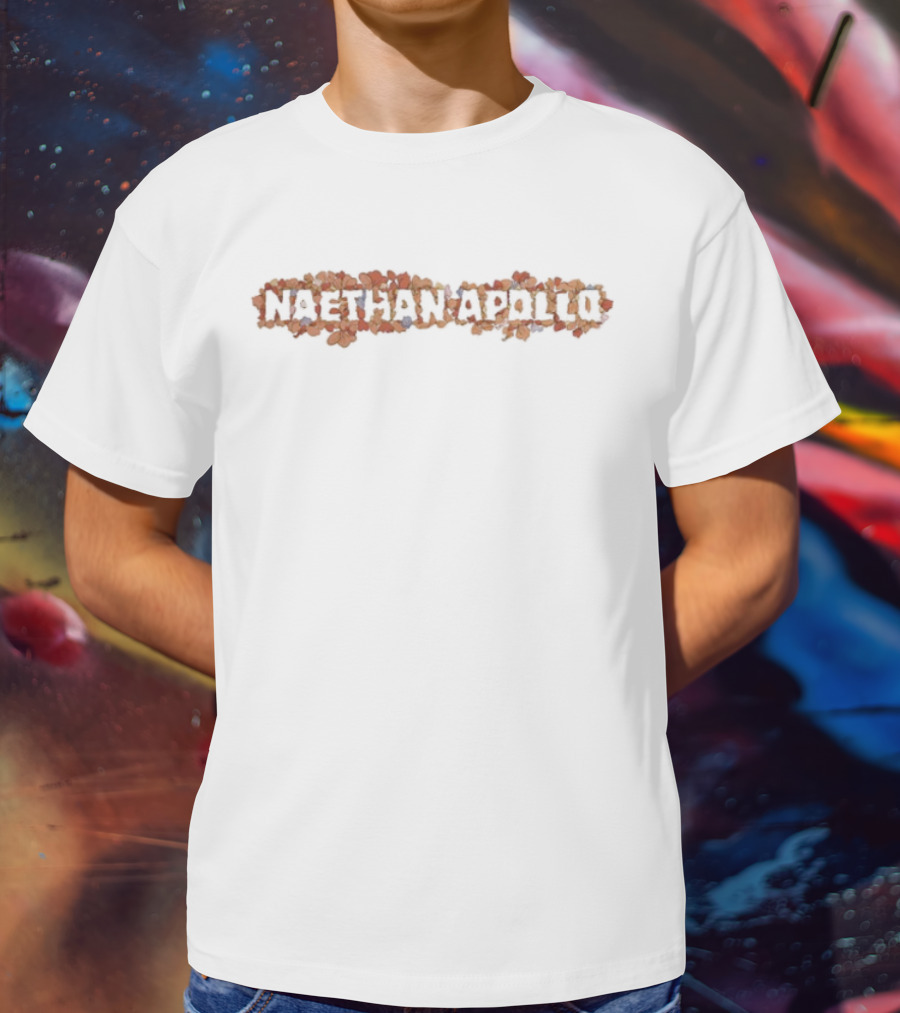 Naethan Apollo Petals Floral Typography T-Shirt