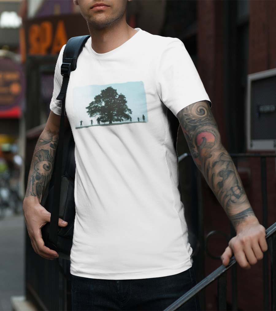 28 Years Later Tree Silhouette With Human Figures T-Shirt