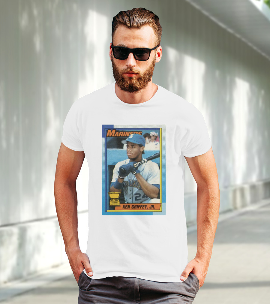 Mariners Ken Griffey Jr Topps All-Star Rookie Card T-Shirt