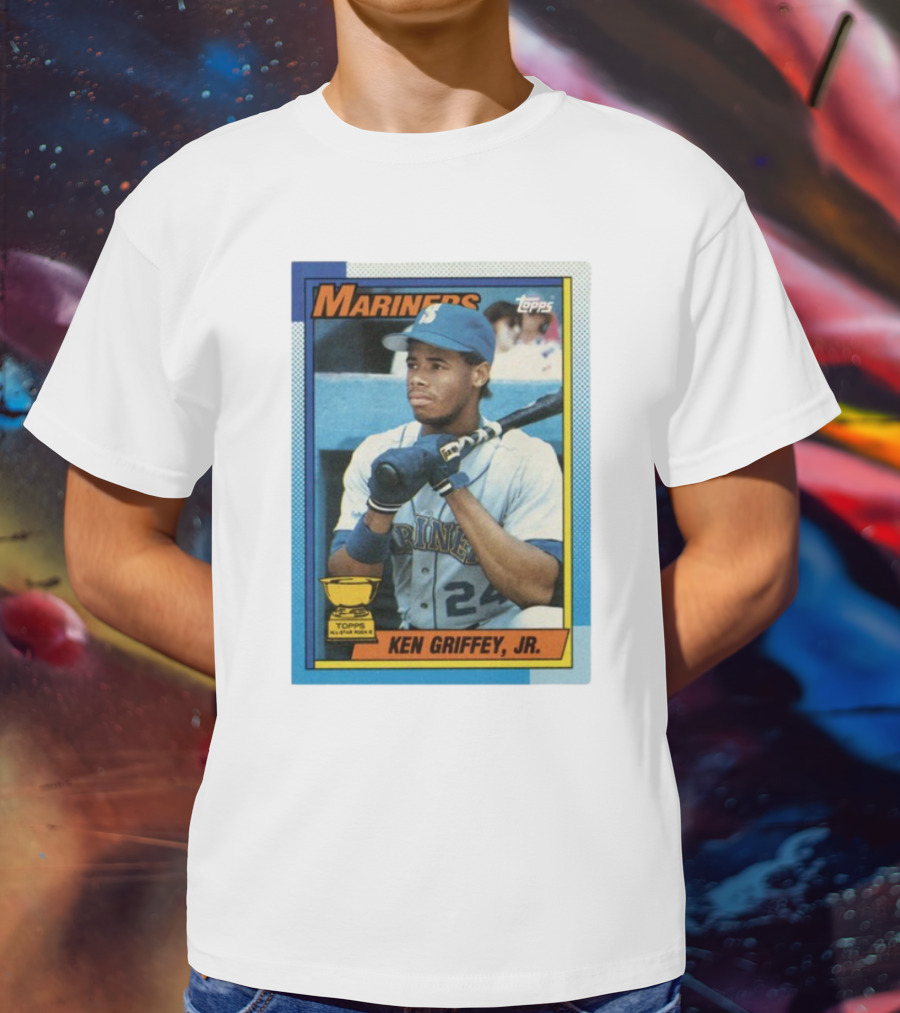 Mariners Ken Griffey Jr Topps All-Star Rookie Card T-Shirt