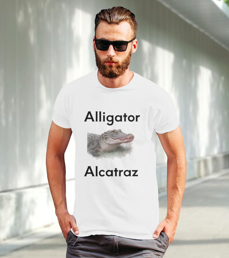 Alligator Alcatraz Crocodilian Escape Island T-Shirt