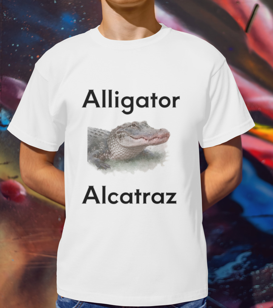 Alligator Alcatraz Crocodilian Escape Island T-Shirt