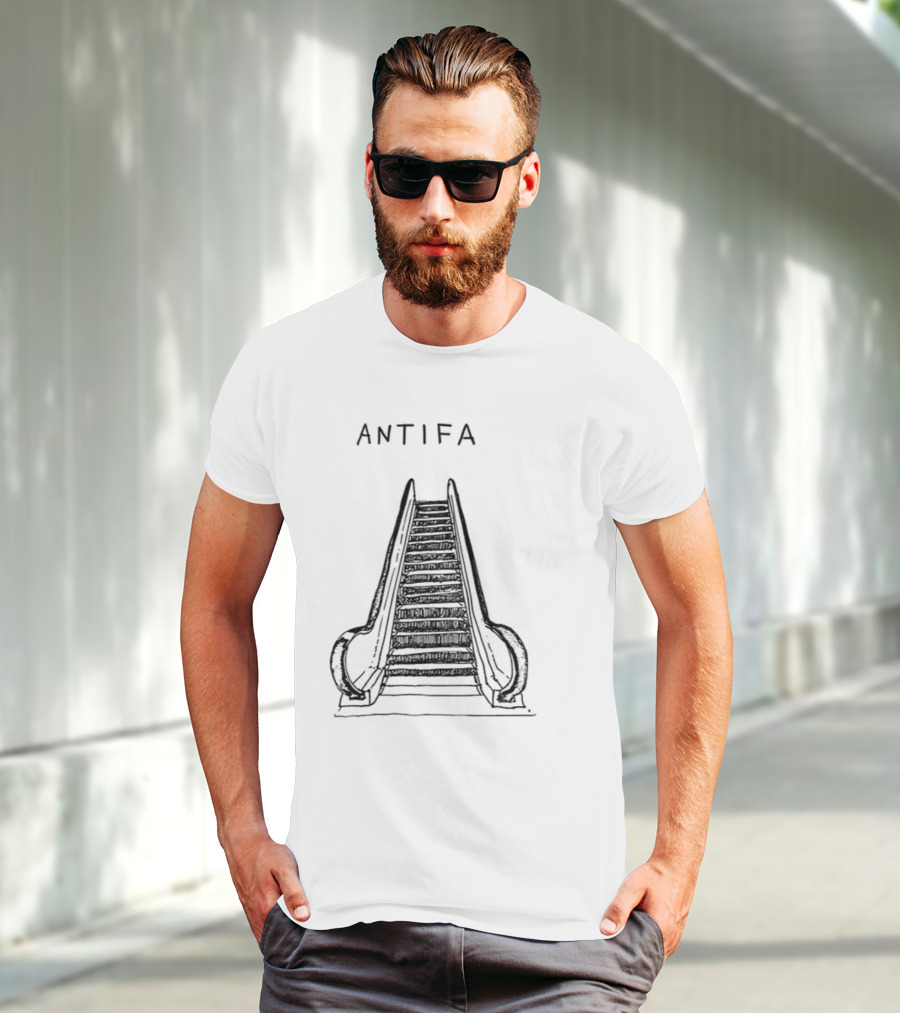 ANTIFA Escalator Don't Tread On Me Vintage T-Shirt