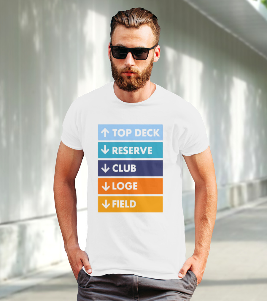 Top Deck Reserve Club Loge Field T-Shirt