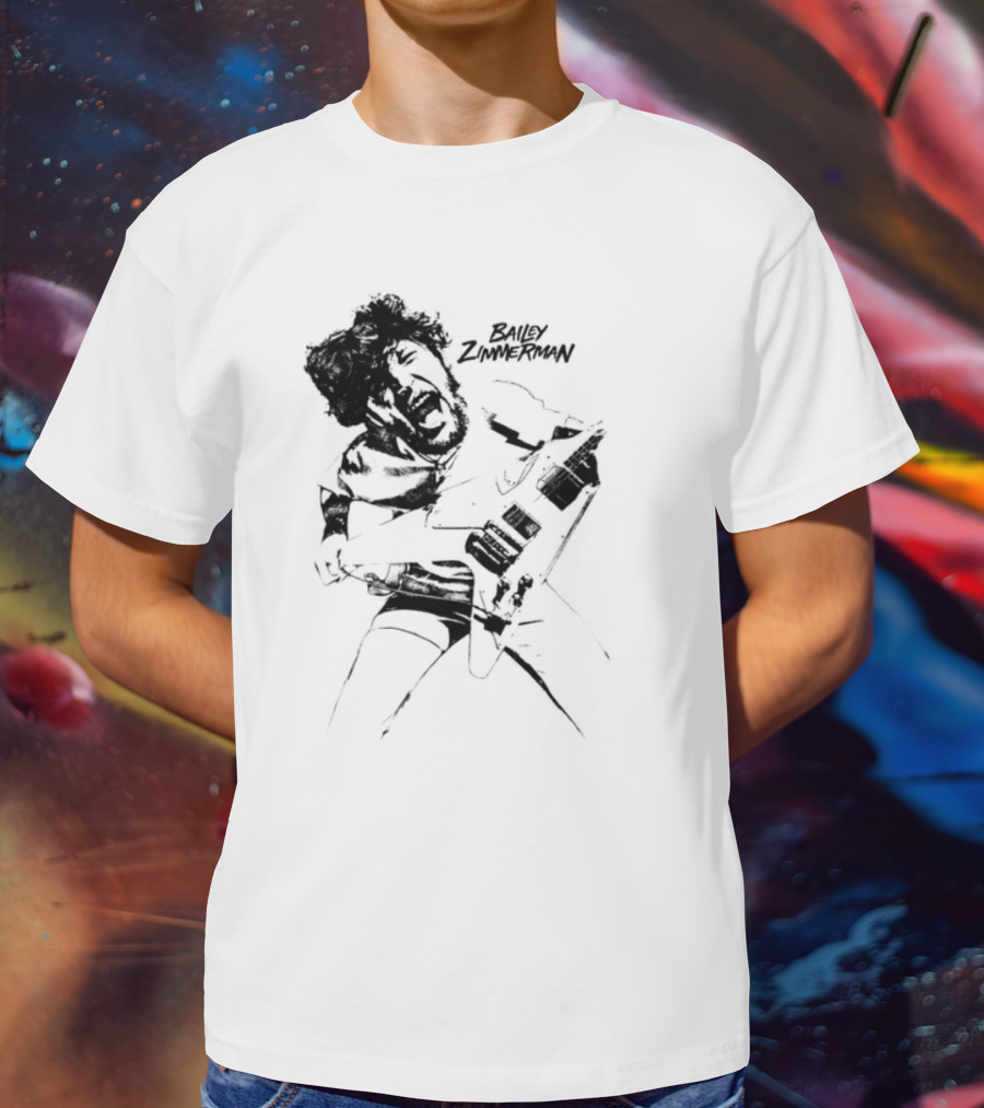 Bailey Scream Classic Ghost Mask Drawing T-Shirt