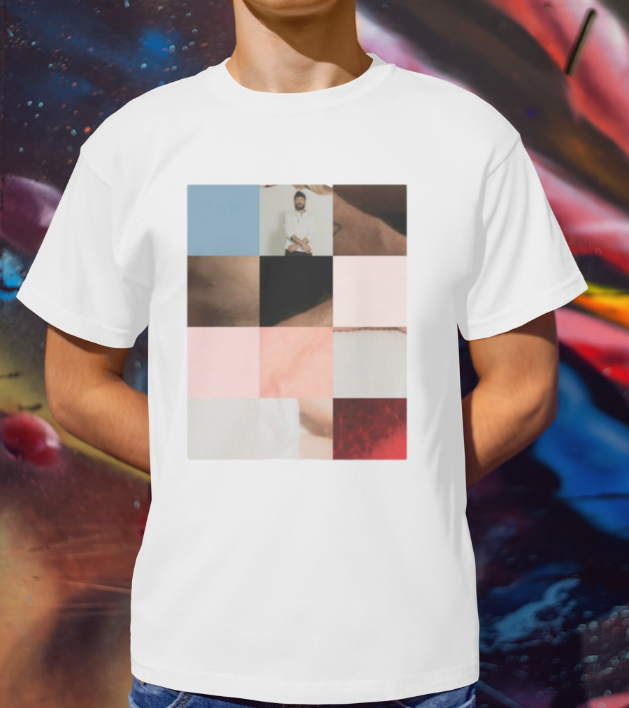 Bon Iver Layout Mosaic Collage T-Shirt