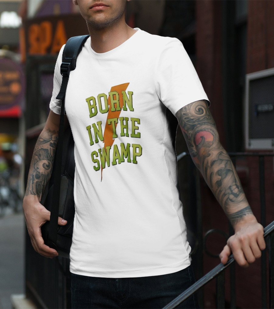Born In The Swamp Lightning Bolt T-Shirt