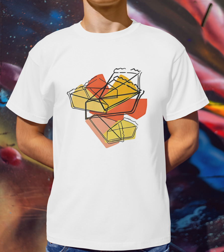 Cake Cosmopolis Sweets Abstract Geometric Layered Design T-Shirt