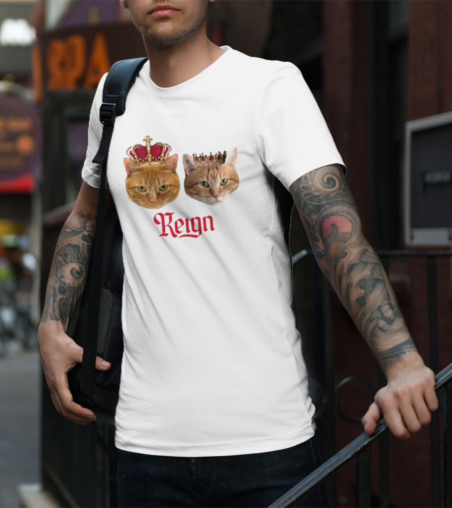 Coach Cat Reign Regal Crowned Feline Kings T-Shirt