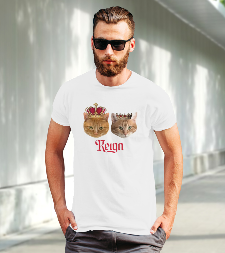 Coach Cat Reign Regal Crowned Feline Kings T-Shirt