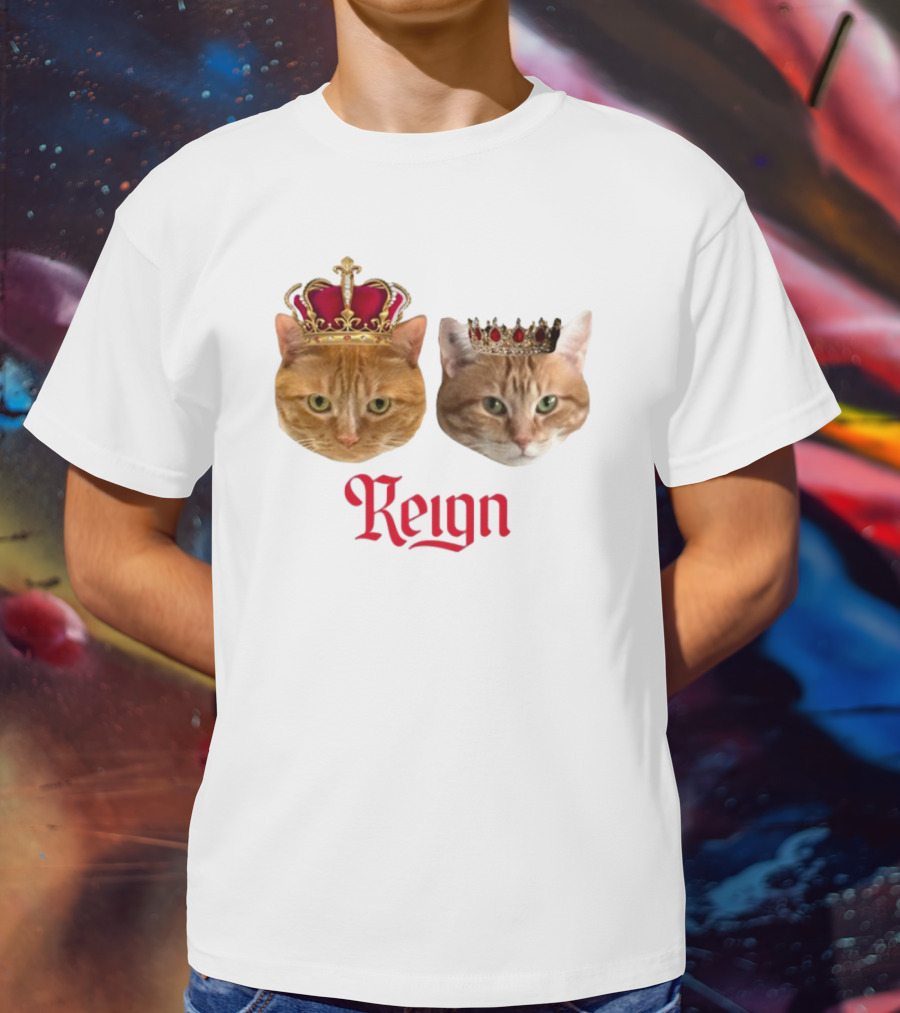 Coach Cat Reign Regal Crowned Feline Kings T-Shirt