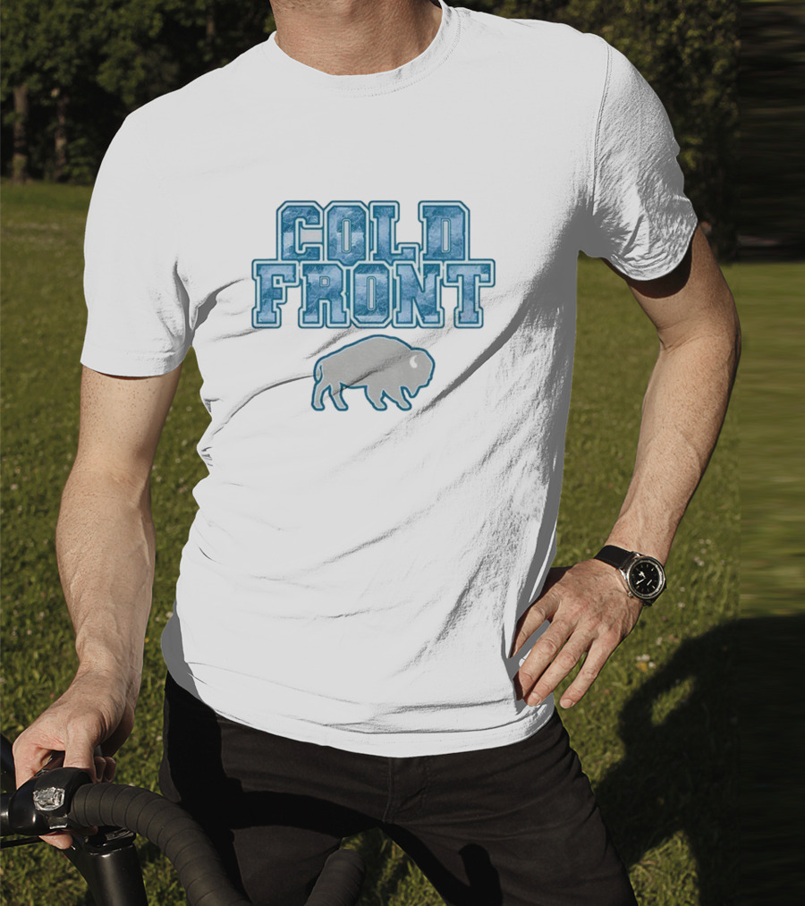 Cold Front Buffalo Winters Buffalo Bills Bison Icon T-Shirt