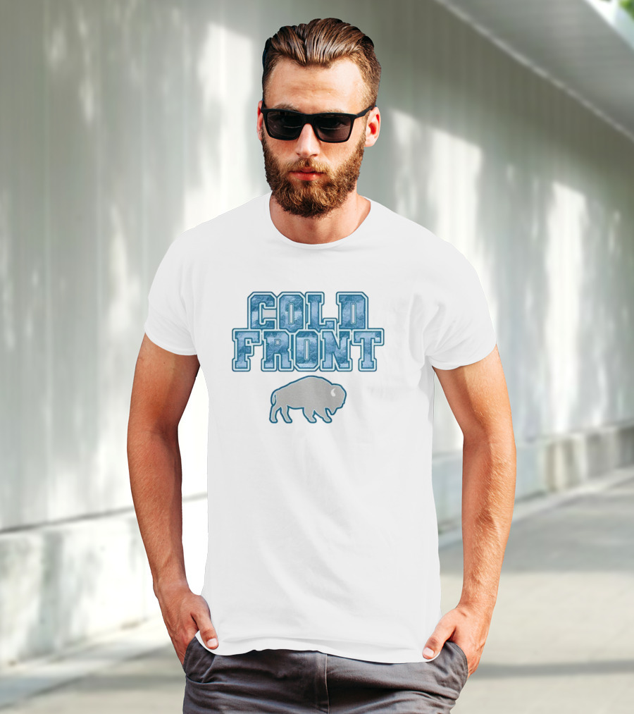 Cold Front Buffalo Winters Buffalo Bills Bison Icon T-Shirt