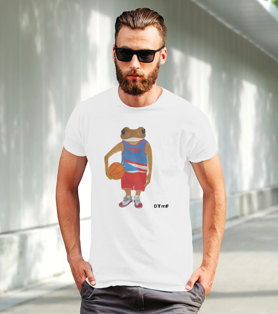Dtmf Concho Puerto Rico Basketball Frog T-Shirt
