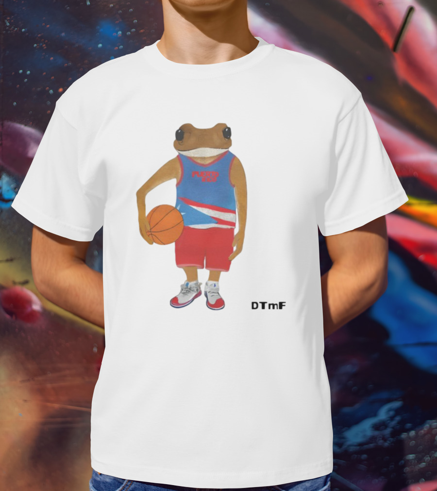 Dtmf Concho Puerto Rico Basketball Frog T-Shirt