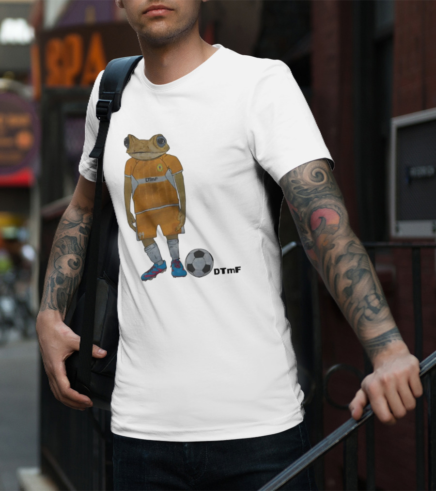 Dtmf 91 Frog Soccer Player With Ball T-Shirt