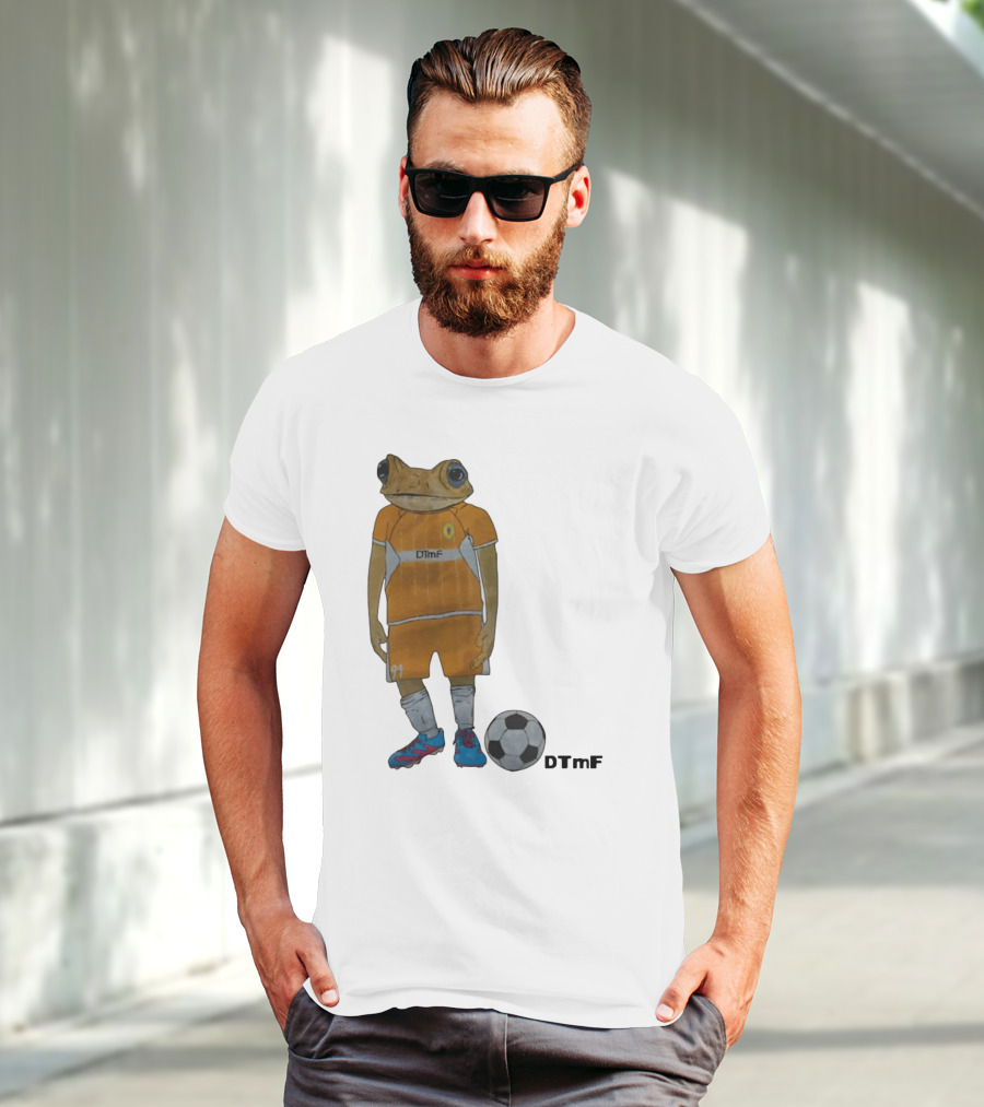 Dtmf 91 Frog Soccer Player With Ball T-Shirt