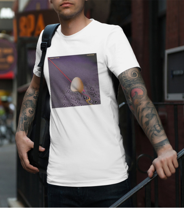 Eggs Tyrone Custards Optical Illusion Stripes With Egg T-Shirt