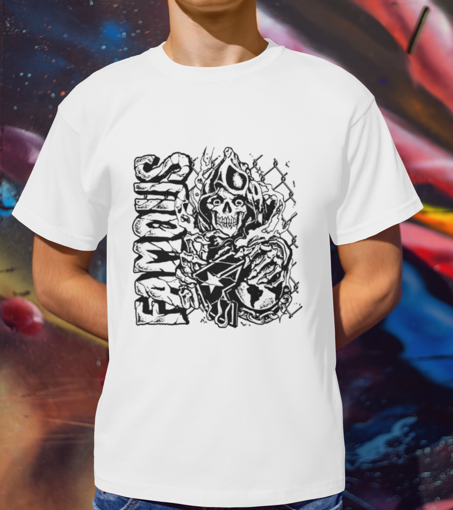 Famous Hardcore Creature Illustration T-Shirt
