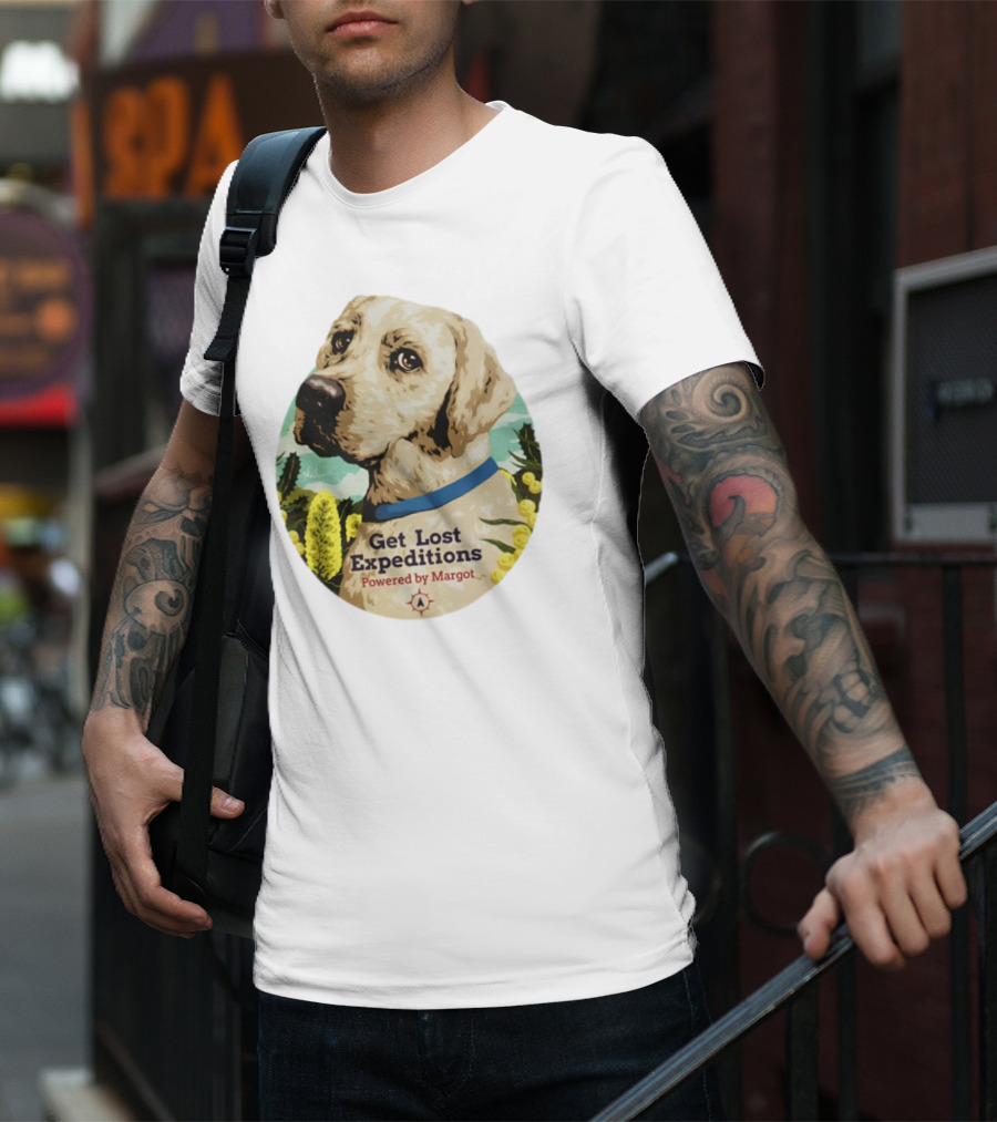 Get Lost Expeditions Powered By Margot Dog Adventure T-Shirt