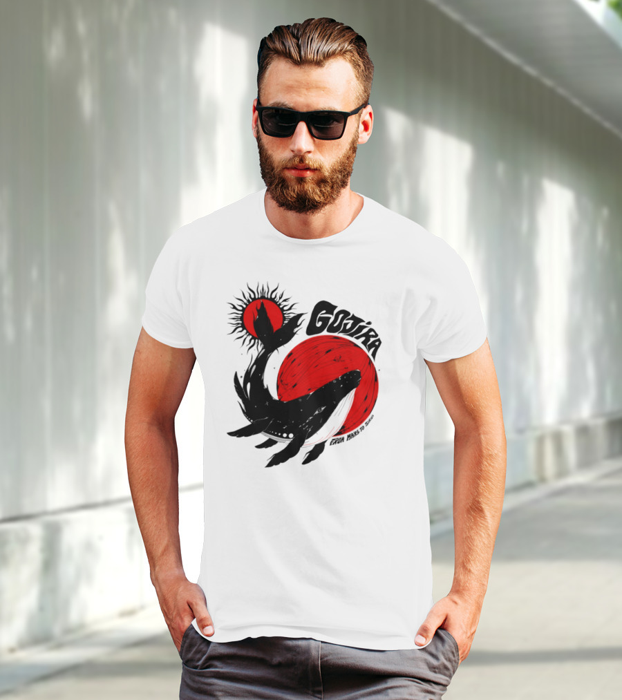 Gojira Whale Red Moon Sun Cosmic Voyage T-Shirt