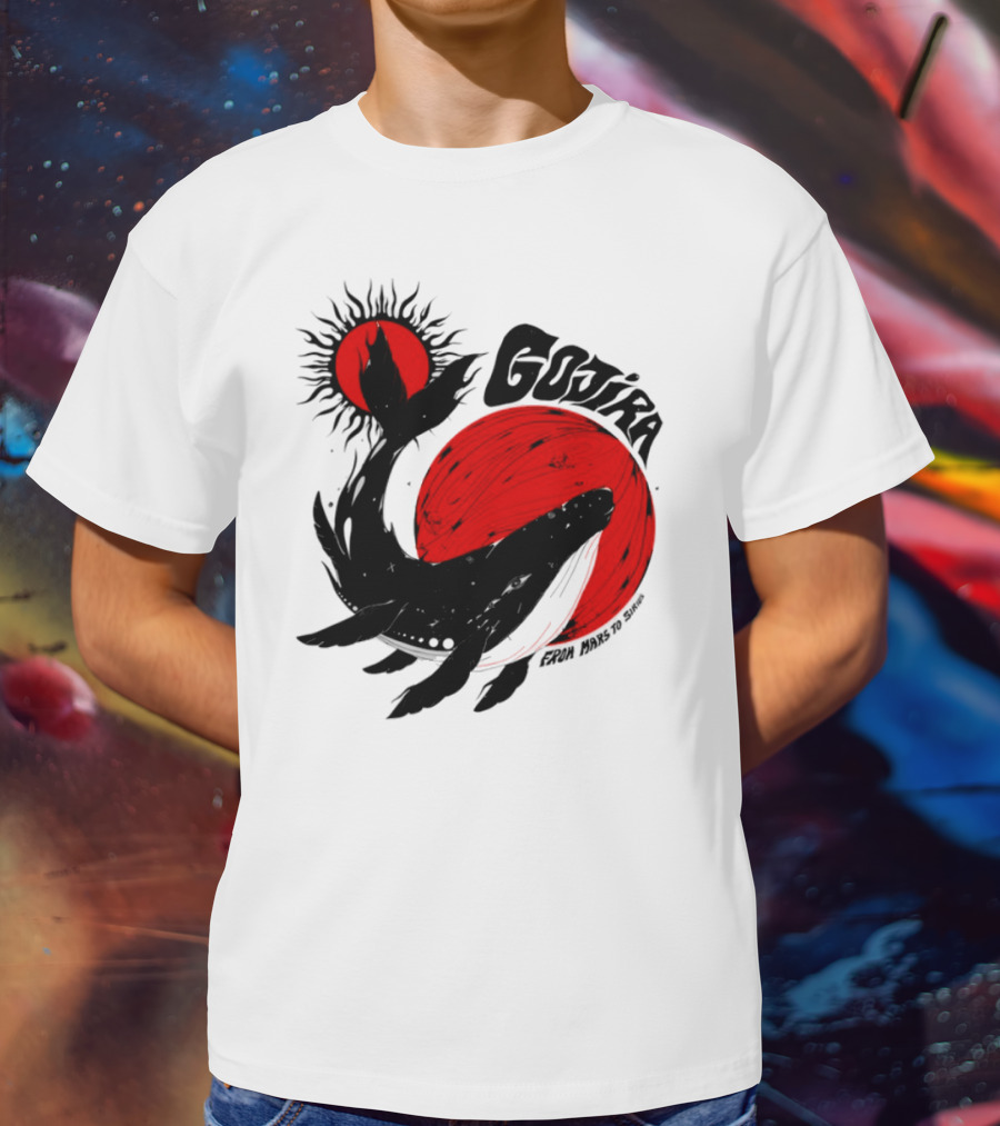 Gojira Whale Red Moon Sun Cosmic Voyage T-Shirt