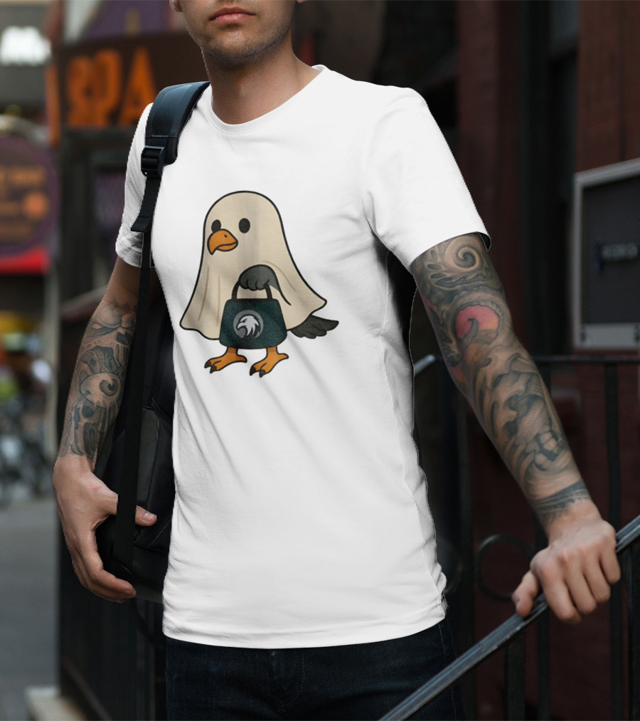 Halloween Ghost Philadelphia Eagles Fly Eagles Fly Football T-Shirt