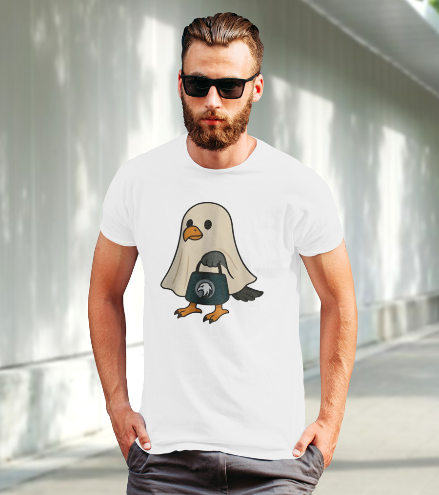 Halloween Ghost Philadelphia Eagles Fly Eagles Fly Football T-Shirt