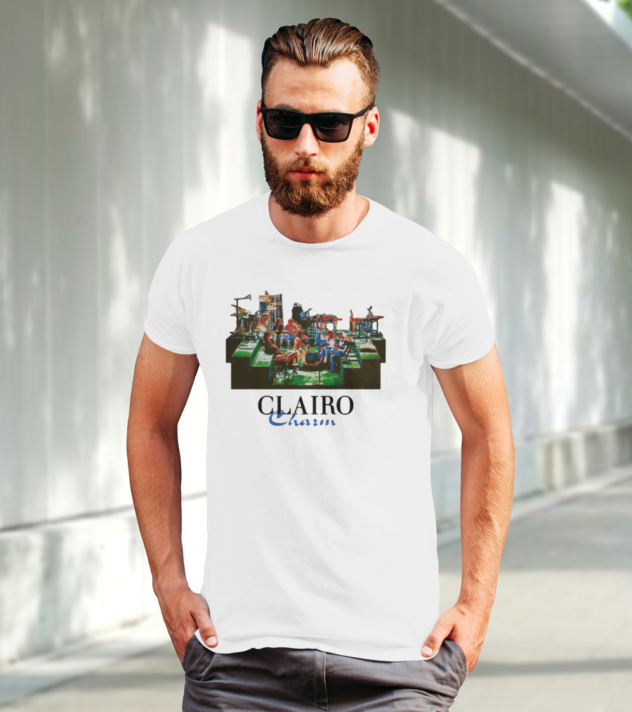 Jeanpiconsuegra Clairo Charm Vintage Band Stage Performance T-Shirt
