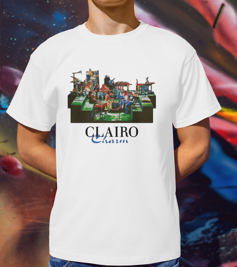Jeanpiconsuegra Clairo Charm Vintage Band Stage Performance T-Shirt