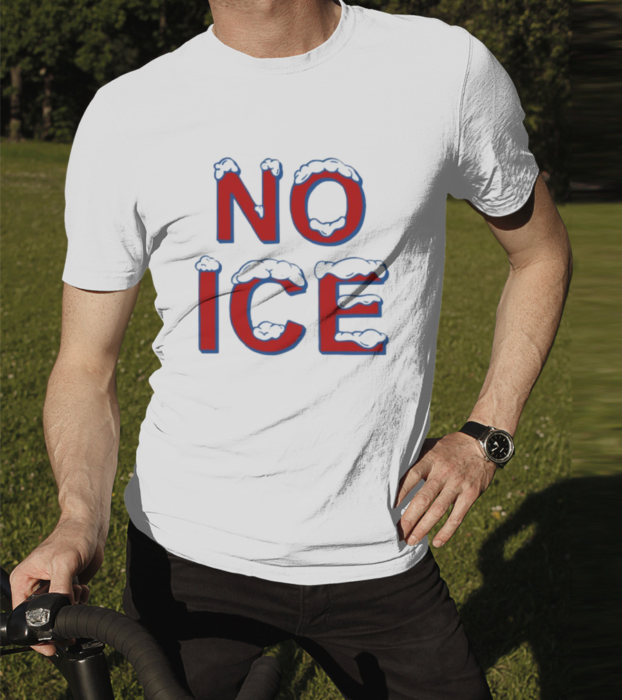 Julien Solomita No Ice Snow-Covered Text T-Shirt