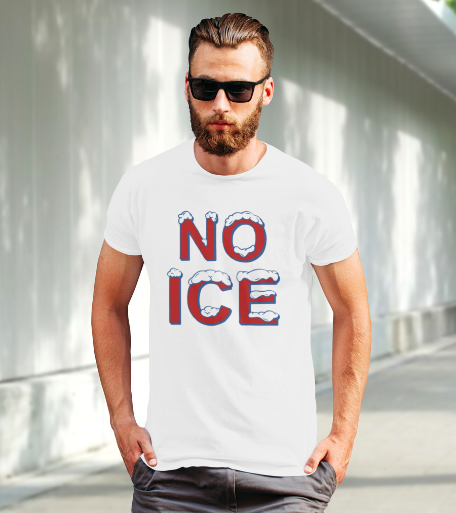Julien Solomita No Ice Snow-Covered Text T-Shirt