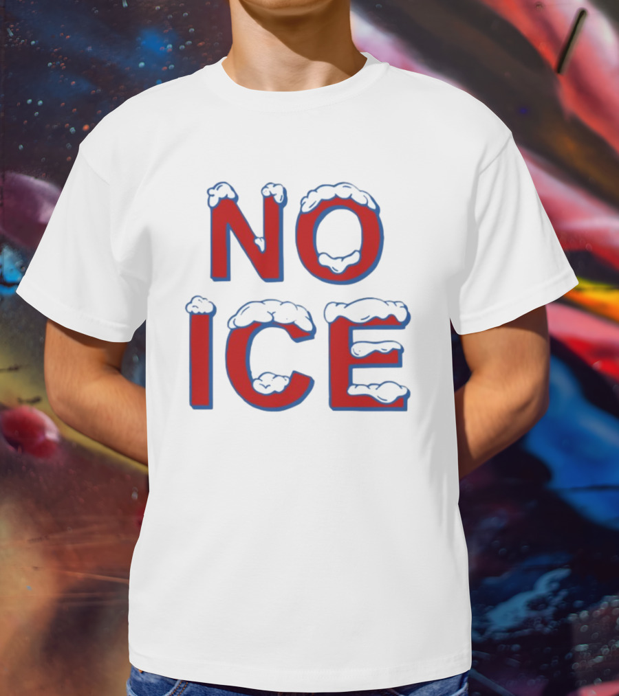 Julien Solomita No Ice Snow-Covered Text T-Shirt