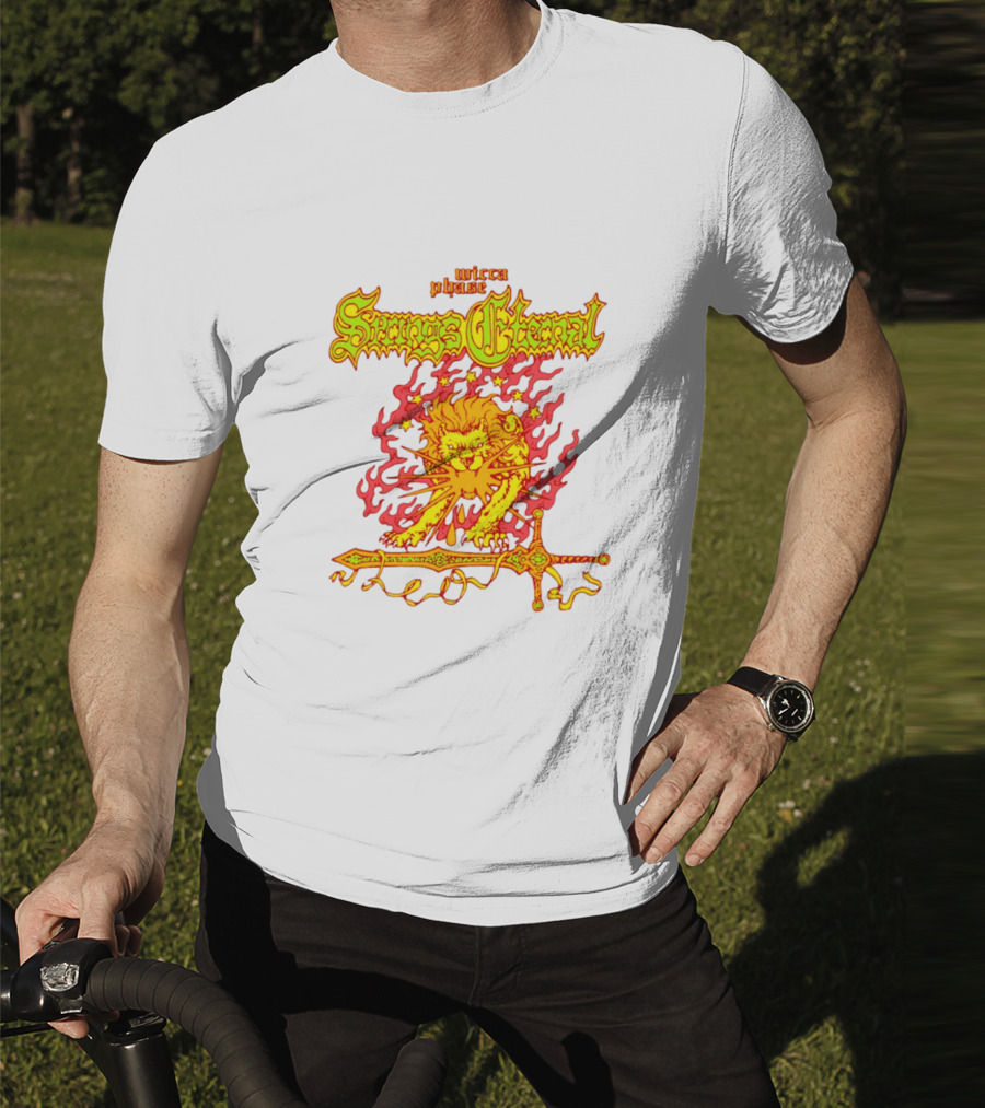 Mecca Blaze Springs Eternal Flaming Lion Sword Leo T-Shirt