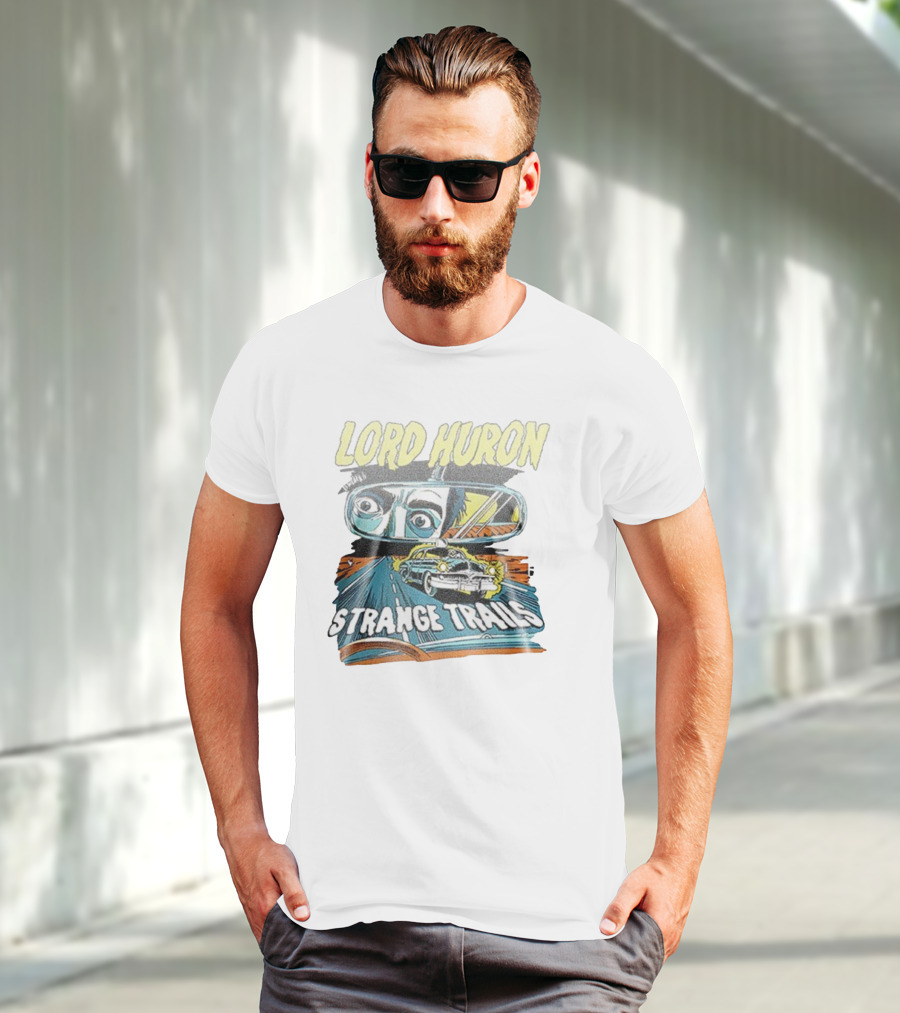 Lord Huron Strange Trails Anniversary Tour Collection Comic Car Road Art T-Shirt