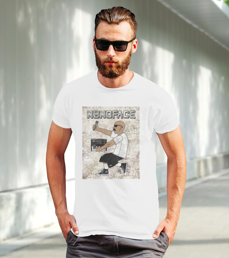 N8noface Az-Tech Synth Microphone And Keyboard Style T-Shirt