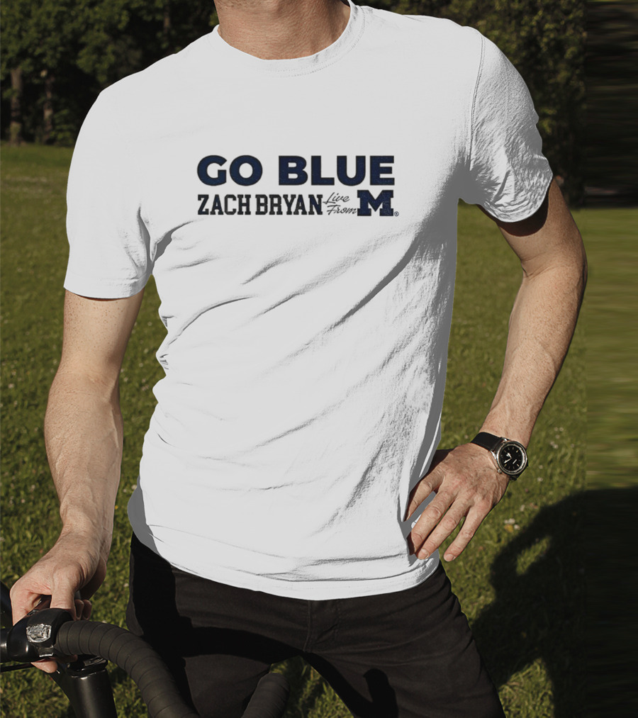 Go Blue Zach Bryan Michigan Wolverines 2025 Football T-Shirt